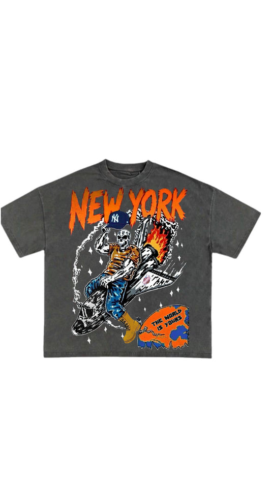 “World Is Yours” Twenty4Seven NY Heavyweight Tee