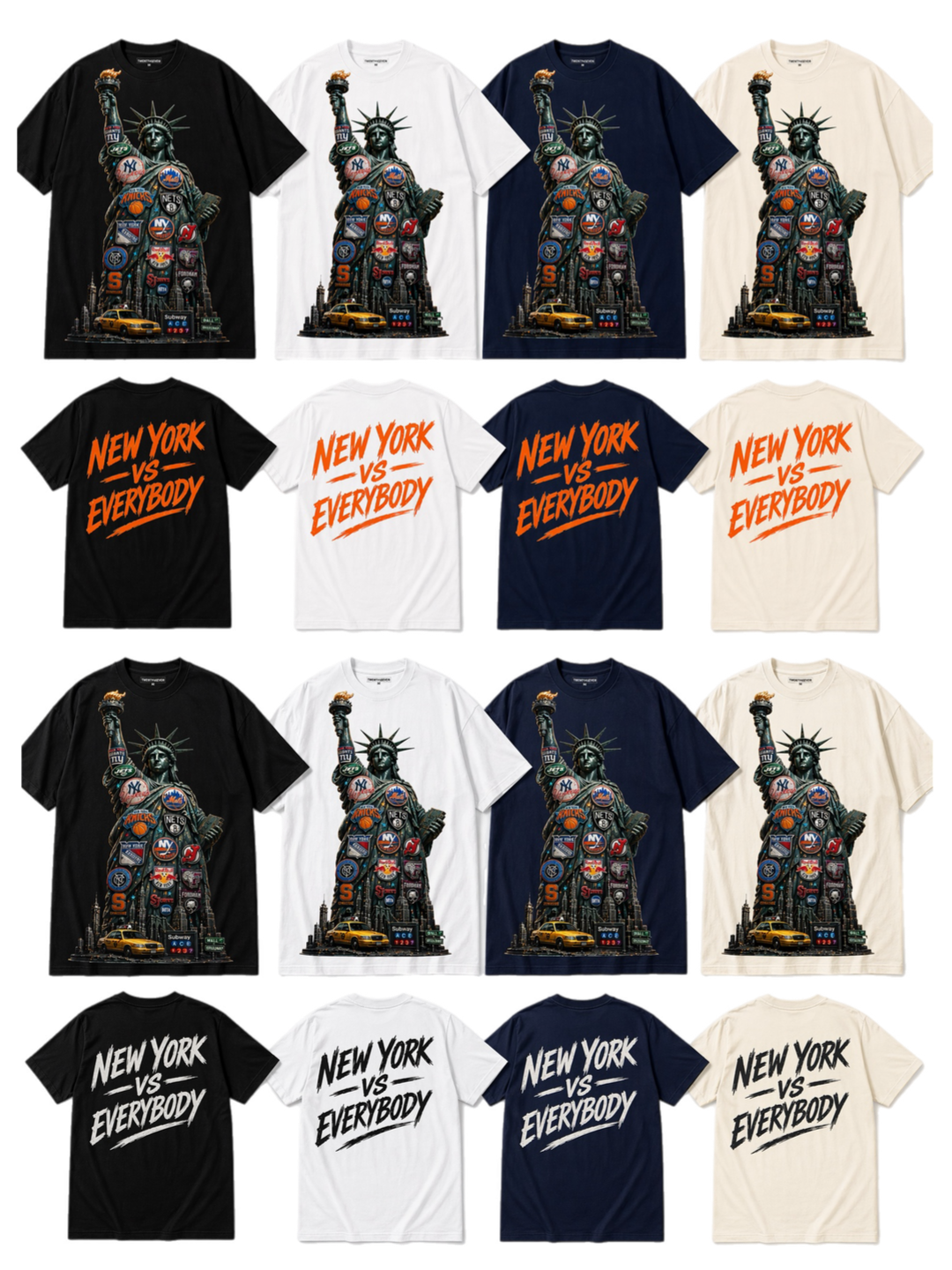“NY vs Everybody” City Pack Twenty4Seven Heavyweight Tee