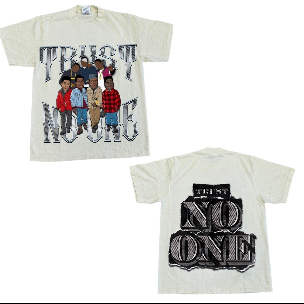 “Trust No One” Heavyweight Garment Dye Twenty4Seven T-Shirt