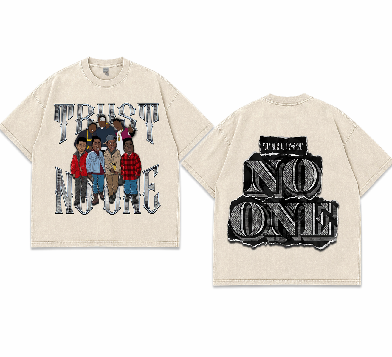 “Trust No One” Heavyweight Garment Dye Twenty4Seven T-Shirt