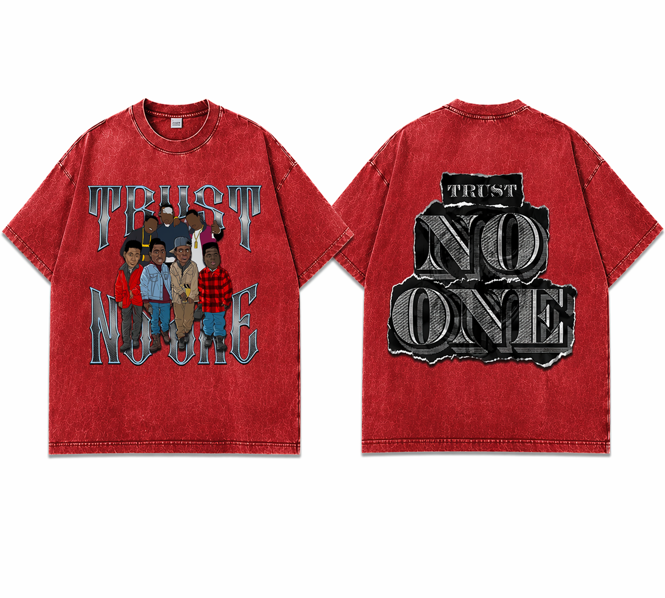 “Trust No One” Heavyweight Garment Dye Twenty4Seven T-Shirt