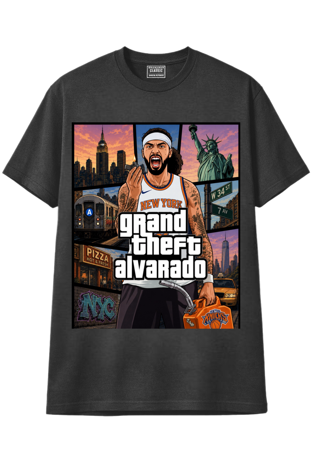 Grand Theft Alvarado Signature Knicks Tee