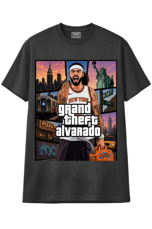 Grand Theft Alvarado Signature Knicks Tee